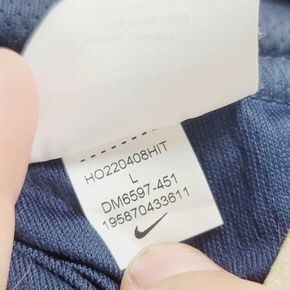 NIKE STANDARD FIT TRAINING PANTS IN NAVY, SZ LARGE - Picture 11 of 15